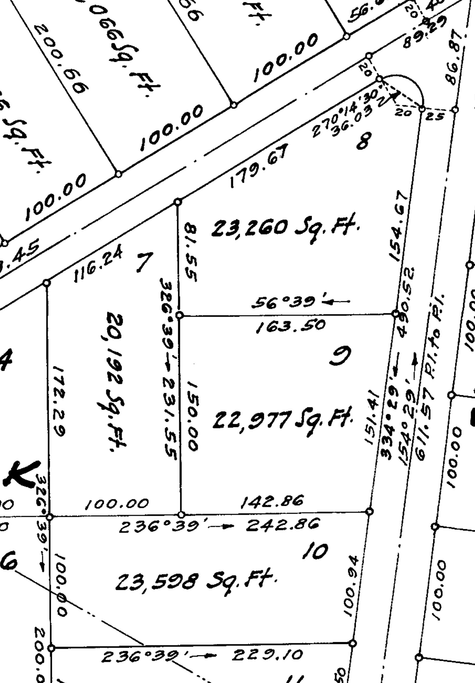 File Plan 685 zoomed to Lot 9 — Mark Twain Estates Subdivision